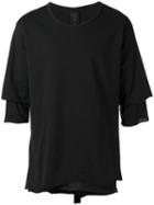 Thom Krom Layered T-shirt, Men's, Size: Medium, Black, Cotton