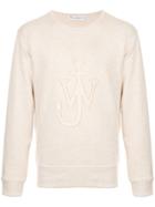 Jw Anderson Embossed Logo Sweatshirt - Neutrals