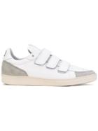 Ami Alexandre Mattiussi 3 Strap Thin Low Sneakers - White