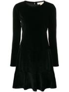 Michael Kors Collection Longsleeved Flared Dress - Black