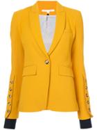 Veronica Beard Single Button Blazer - Yellow & Orange