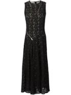 Stella Mccartney 'janelle' Midi Dress, Women's, Size: 42, Black, Silk/cotton/polyamide