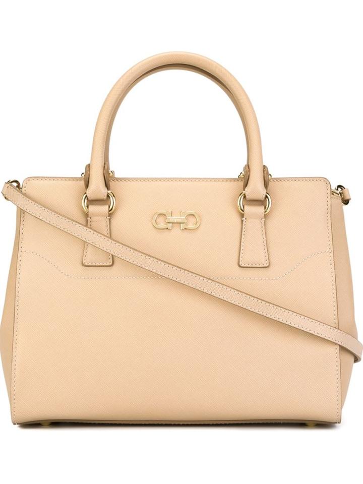Salvatore Ferragamo 'beky' Tote, Women's, Nude/neutrals