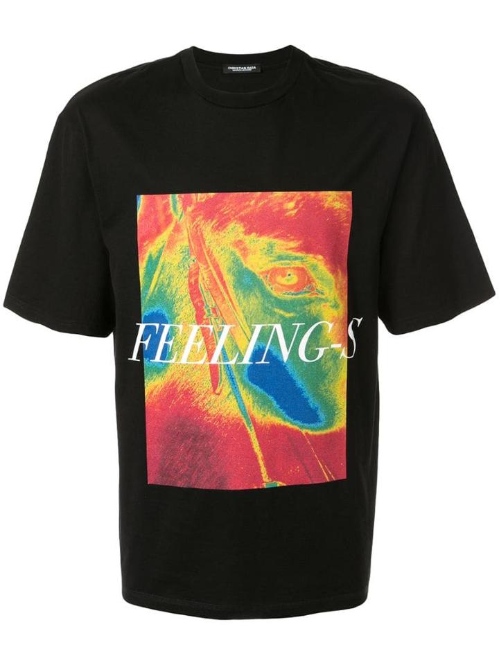 Christian Dada 'feelings' T-shirt - Black