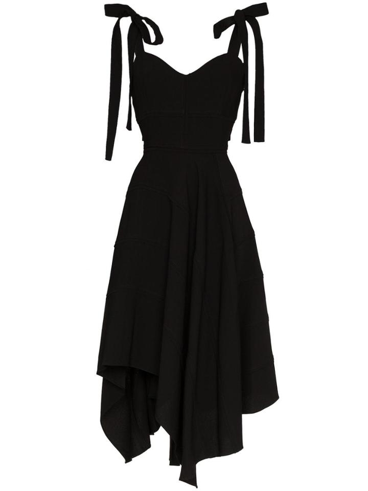 Proenza Schouler Bow Sleeve Asymmetric Skirt - Black