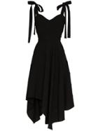 Proenza Schouler Bow Sleeve Asymmetric Skirt - Black
