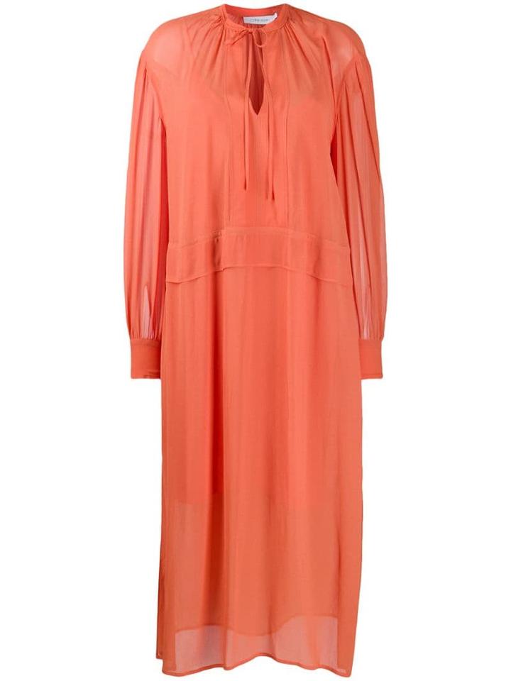 Calvin Klein Oversized Shirt Dress - Orange
