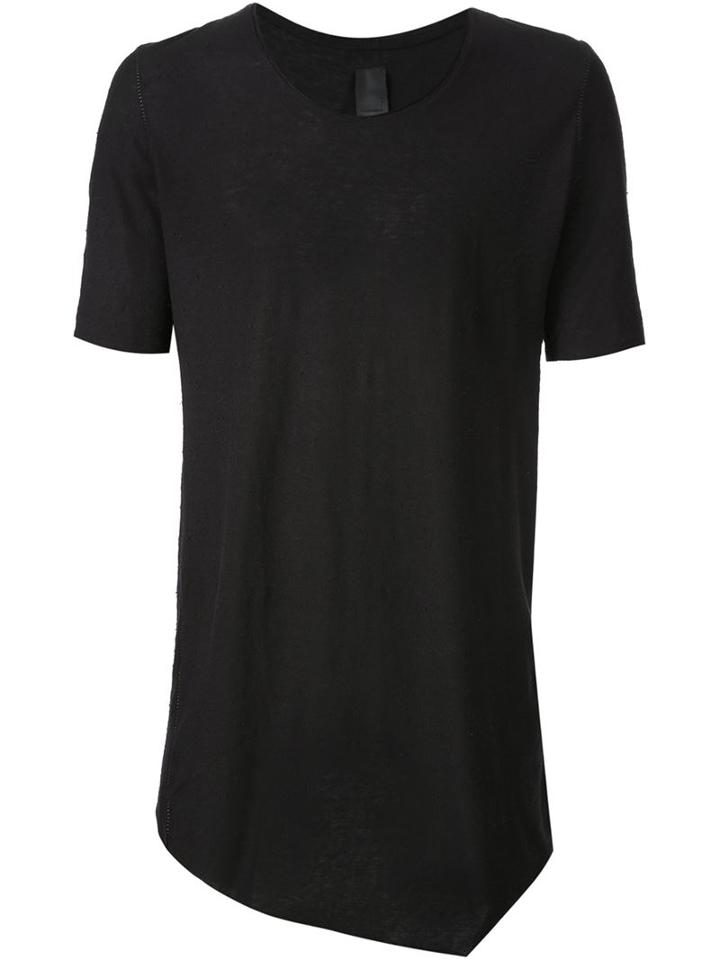 10sei0otto Round Neck T-shirt, Men's, Size: L, Black, Cotton