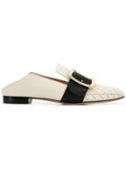 Bally Punch Hole Buckled Loafers - Neutrals
