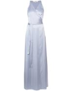 Dvf Diane Von Furstenberg Floor-length Wrap Dress - Blue