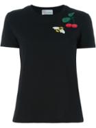 Red Valentino Bee And Cherry Applique T-shirt