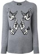 Markus Lupfer 'birdland' Jumper, Women's, Size: Xs, Grey, Wool