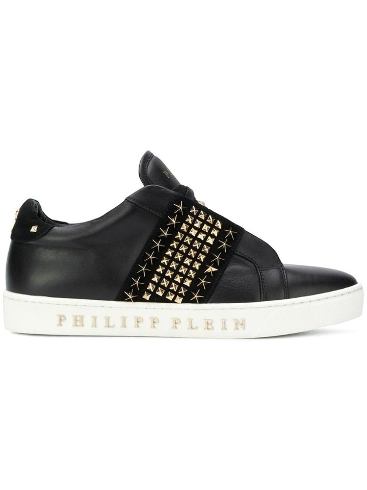 Philipp Plein Stud Detail Sneakers - Black