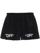 Off-white Logo Running Shorts - Black