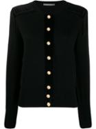 Alberta Ferretti Oversized Button Cardigan - Black