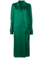 Haider Ackermann Pocket Detail Wrap Dress - Green