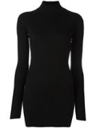 Helmut Lang Ribbed Jumper, Women's, Size: Large, Black, Cotton/angora
