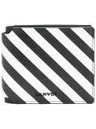 Lanvin Striped Logo Wallet - Black