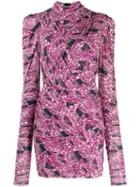 Isabel Marant Turtleneck Short Dress - Pink