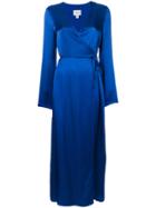 Jovonna Celton Maxi Wrap Dress - Blue