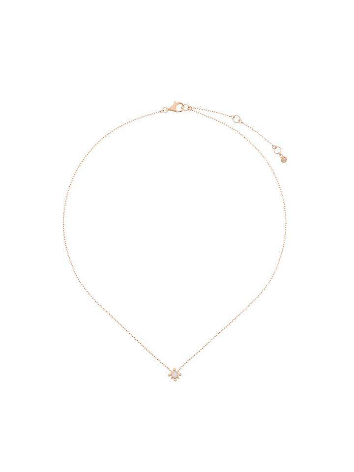 Astley Clarke Pink Opal Mini Floris Pendant - Metallic