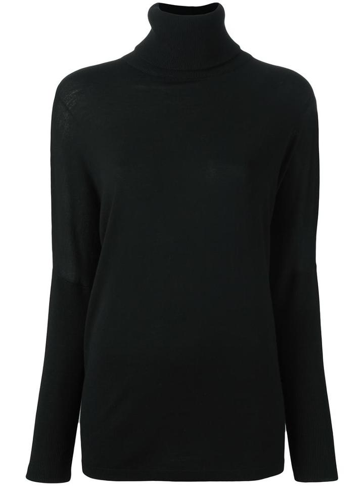 Allude Turtleneck Jumper, Women's, Size: Small, Black, Virgin Wool