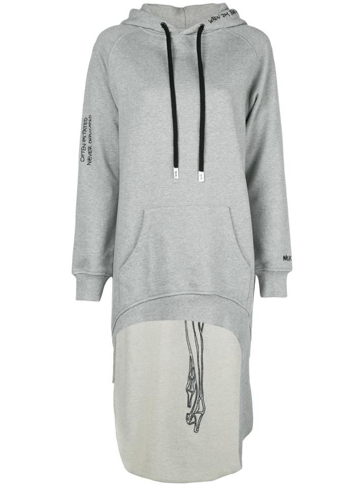 Haculla Pardon Extended Hoodie - Grey