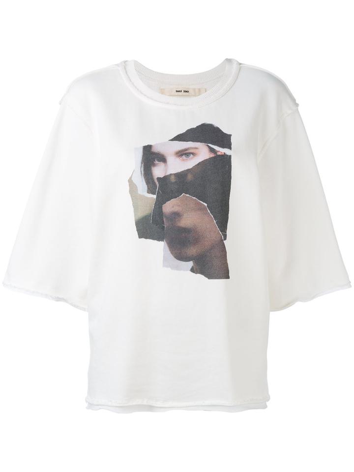 Damir Doma - Tyga Three-quarters Sleeve Sweatshirt - Women - Cotton - M, White, Cotton