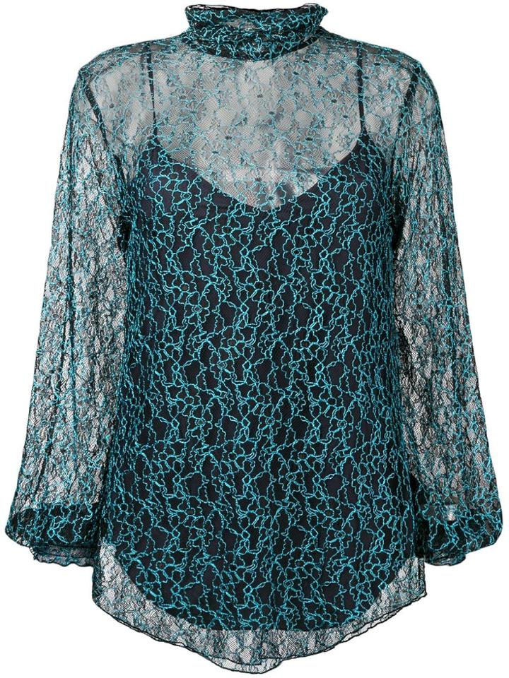 See By Chloé Embroidered Lace Blouse - Black