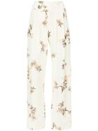 Matin Madryn Bamboo Print Pleat Pants - Neutrals