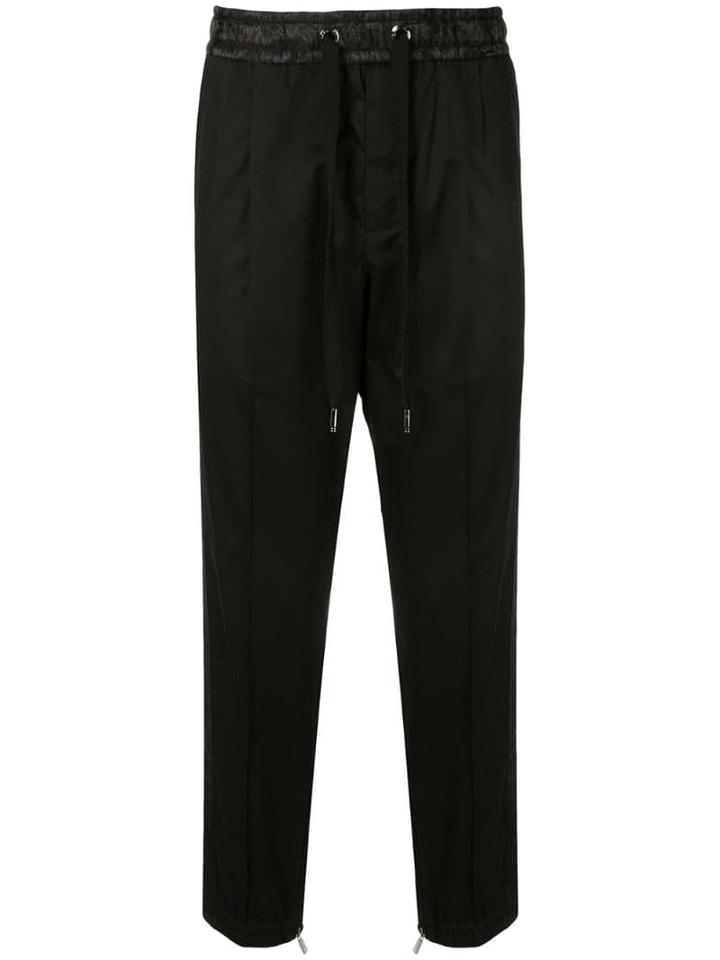 Dolce & Gabbana Jacquard Tape Track Trousers - Black