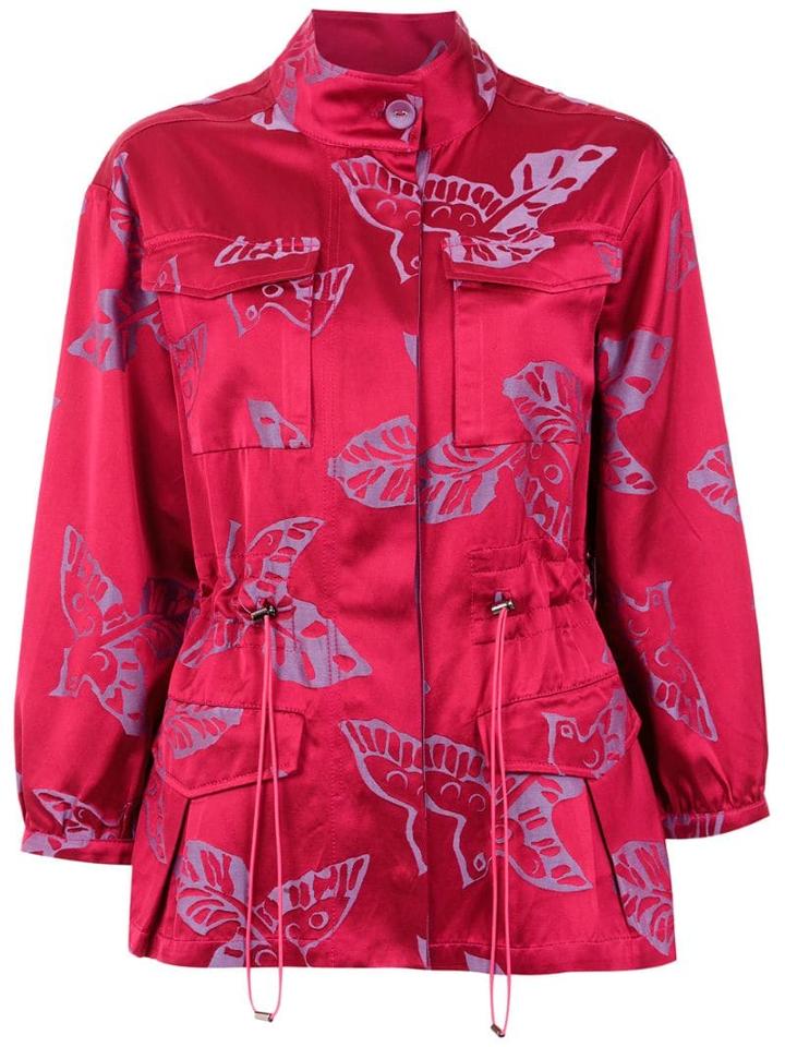 Martha Medeiros Jacquard Parka - Pink
