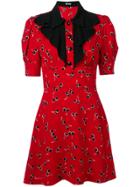 Miu Miu Cherry Printed Dress - Red
