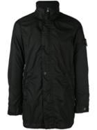 Stone Island High Neck Lightweight Jacket, Men's, Size: Small, Black, Polyamide/polyurethane Resin