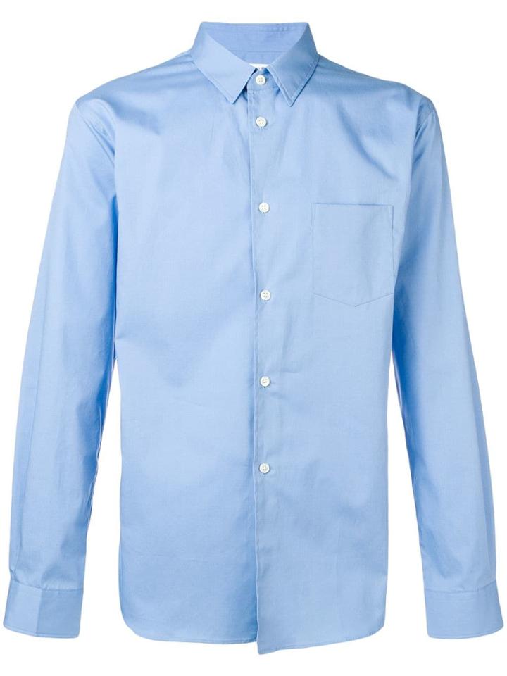 Comme Des Garçons Shirt Boys Logo Printed Shirt - Blue