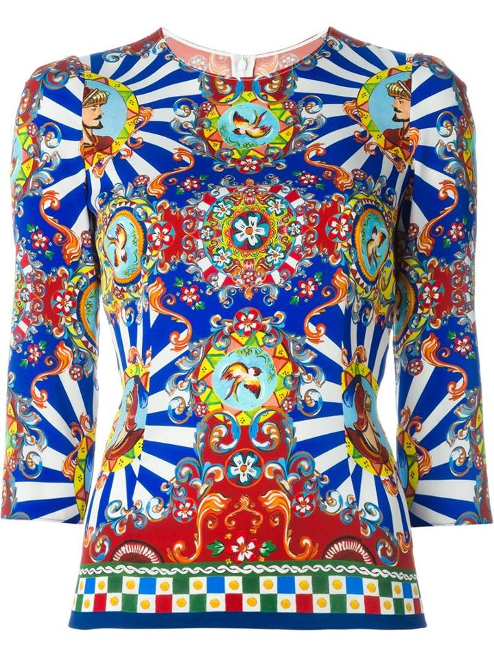 Dolce & Gabbana Carretto Print Blouse