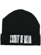 Marcelo Burlon County Of Milan 'sajama' Beanie, Men's, Black, Wool