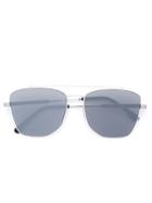 Vera Wang Aviator Sunglasses, Women's, White, Stainless Steel