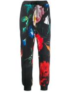 Paul Smith Floral Track Pants - Black