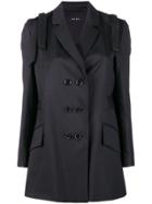 Simone Rocha Double Breasted Bow Blazer - Black