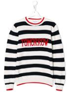 Alberta Ferretti Kids Tomorrow Striped Sweater - Blue