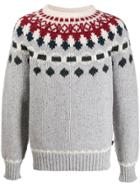 Woolrich Crew-neck Knit Sweater - Grey