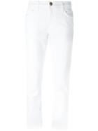 Current/elliott Slim-fit Trousers, Women's, Size: 29, White, Cotton/spandex/elastane