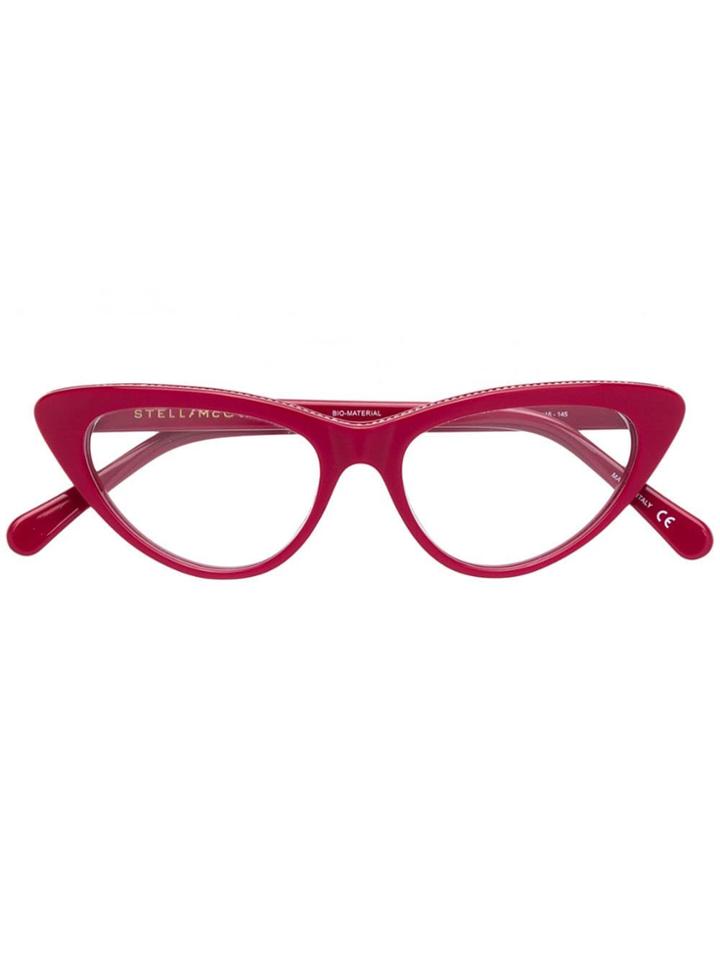 Stella Mccartney Eyewear Cat Eye Glasses - Red