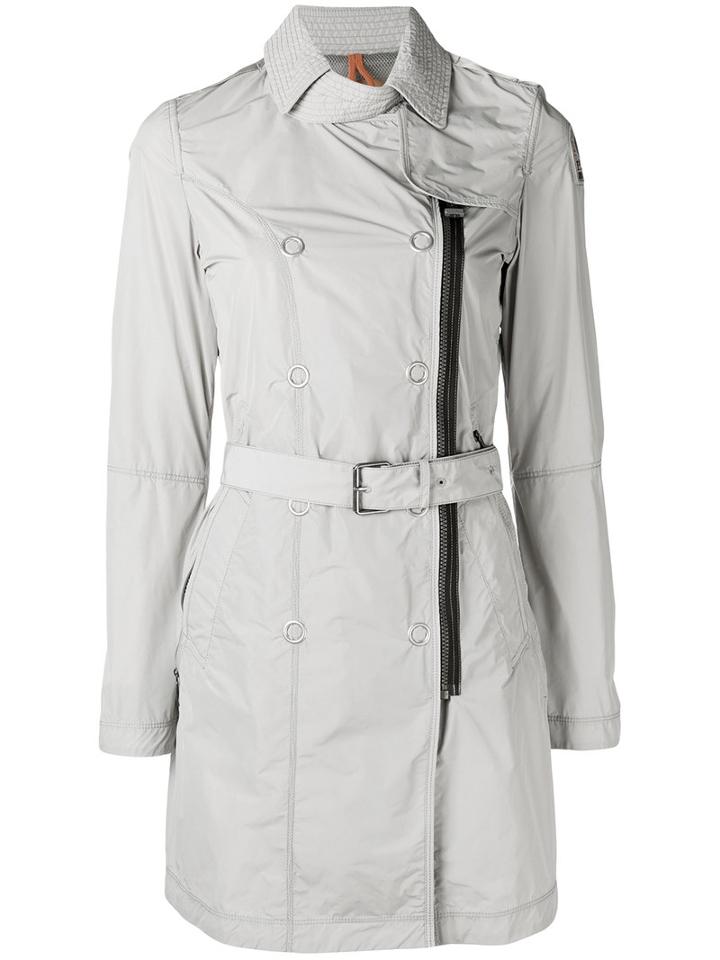 Parajumpers Zip Detail Trench Coat, Women's, Size: Xs, Nude/neutrals, Polyester