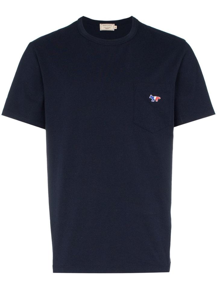 Maison Kitsuné Fox Motif T-shirt - Blue
