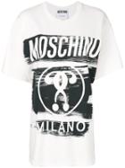 Moschino - Logo Patch T-shirt - Women - Cotton - M, White, Cotton