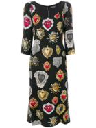 Dolce & Gabbana Jewel Print Dress - Black