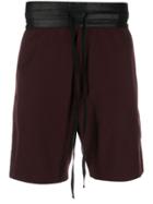 Unconditional Contrast Waistband Shorts - Red