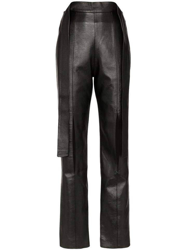 Matériel High-waisted Slit Trousers - Black